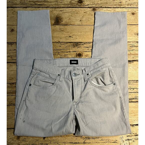 Hudson Mens Size 29 Grey Straight Leg Jeans NWOT - Picture 1 of 6